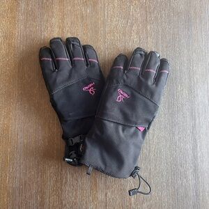 Head Black and Pink Gloves